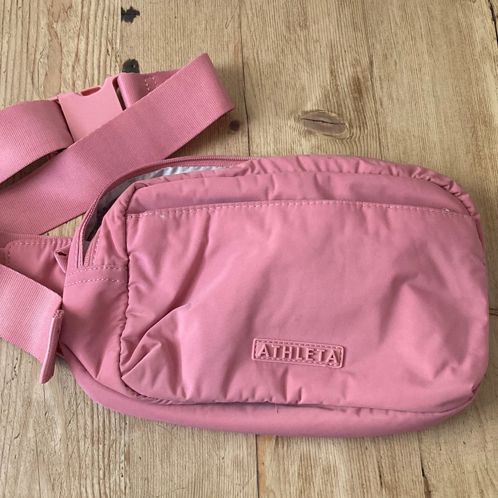 Athleta Pink Crossbody Bag with Adjustable Strap